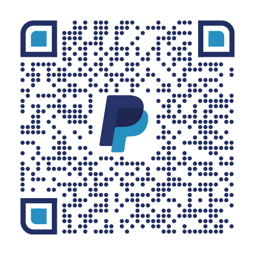 رمز QR للتبرع عبر PayPal
